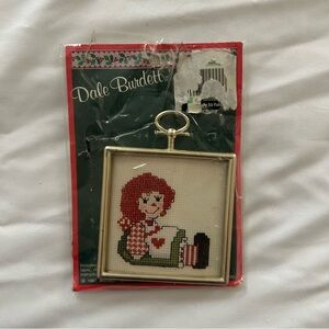Dale Burdett Vintage 1987 Cross Stitch Kit Girl Rag Doll NEW IN PACKAGE